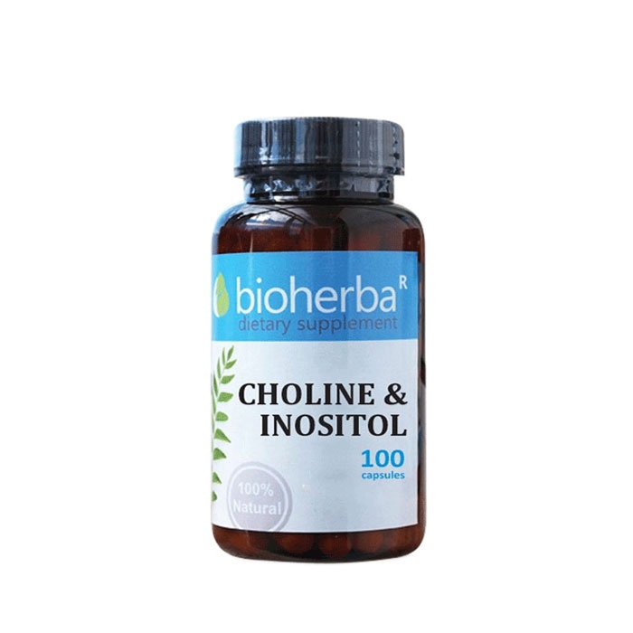 БИОХЕРБА ХОЛИН и ИНОЗИТОЛ капсули 100 броя / BIOHERBA CHOLINE AND INOSITOL