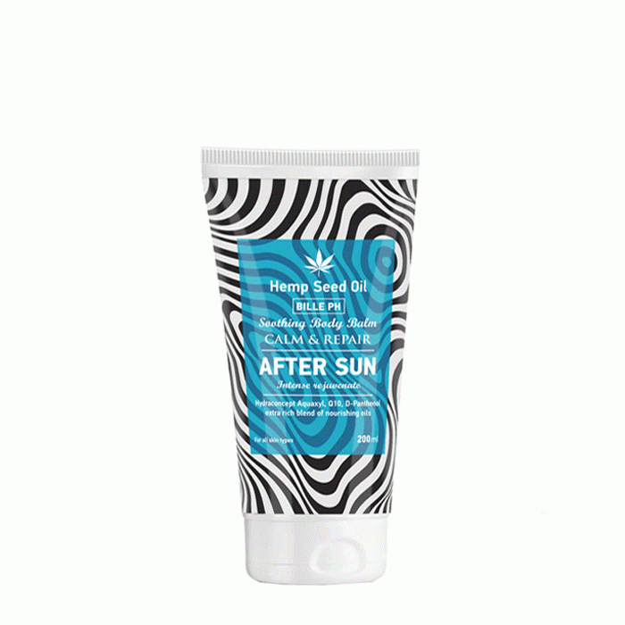 УСПОКОЯВАЩ И ВЪЗСТАНОВЯВАЩ БАЛСАМ ЗА СЛЕД СЛЪНЦЕ 200 мл. / BILLE - PH SOOTHING BODY BALM AFTER SUN WITH HEMP SEED OIL
