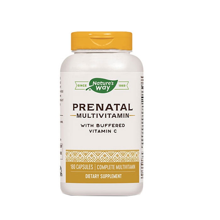 ПРЕНАТАЛ МУЛТИВИТАМИНИ С БУФЕРИРАН ВИТАМИН Ц капсули 180 броя / NATURES WAY PRENATAL MULTIVITAMIN WITH BUFFERED VITAMIN C
