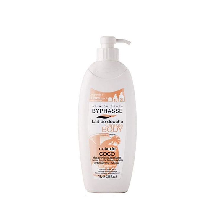 ДУШ КРЕМ CARESSE С КОКОС 1 л. / BYPHASSE CARESSE COCONUT SHOWER CREAM