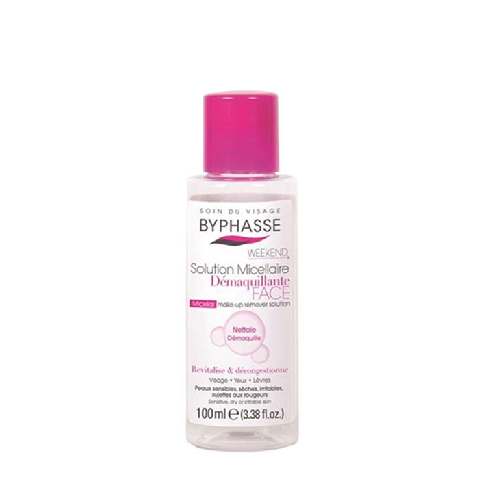 МИЦЕЛАРНА ВОДА ЗА СУХА И ЧУВСТВИТЕЛНА КОЖА 100 мл. / BYPHASSE MICELLAR MAKE - UP REMOVER SOLUTION