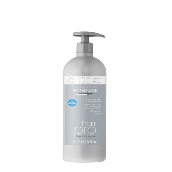 ХЕЪР ПРО ШАМПОАН ЗА КЪДРАВА КОСА 1000 мл. / BYPHASSE HAIR PRO SHAMPOO BOUCLES RESSORTS FOR CURLY HAIR