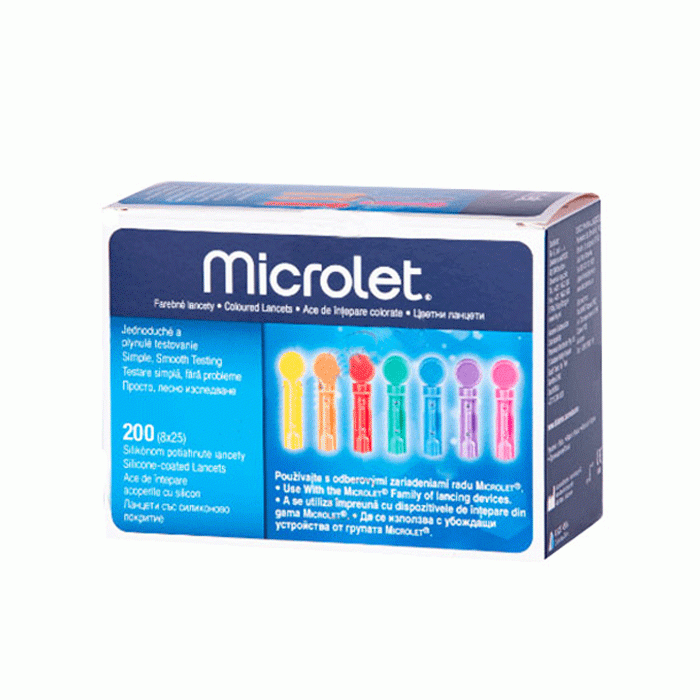 РЕЗЕРВНА ИГЛА (ЛАНЦЕТ) МИКРОЛЕТ 200 броя / BAYER MICROLET LANCETES
