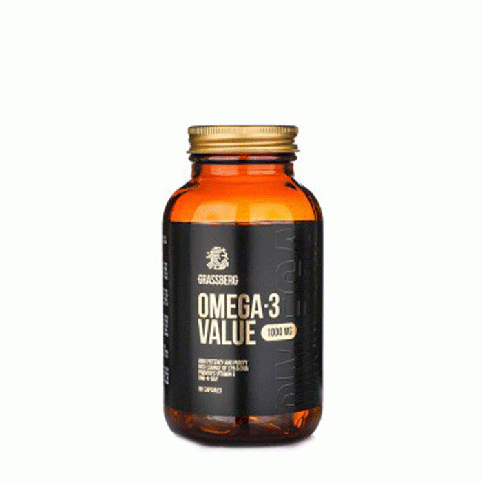 ГРАСБЕРГ ОМЕГА 3 капсули 1000 мг 90 броя / GRASSBERG OMEGA 3 PREMIUM
