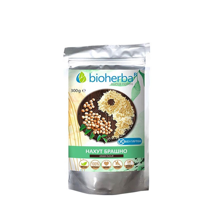БИОХЕРБА НАТУРАЛНО БРАШНО ОТ НАХУТ 300 гр. / BIOHERBA NATURAL CHICKPEAS FLOUR