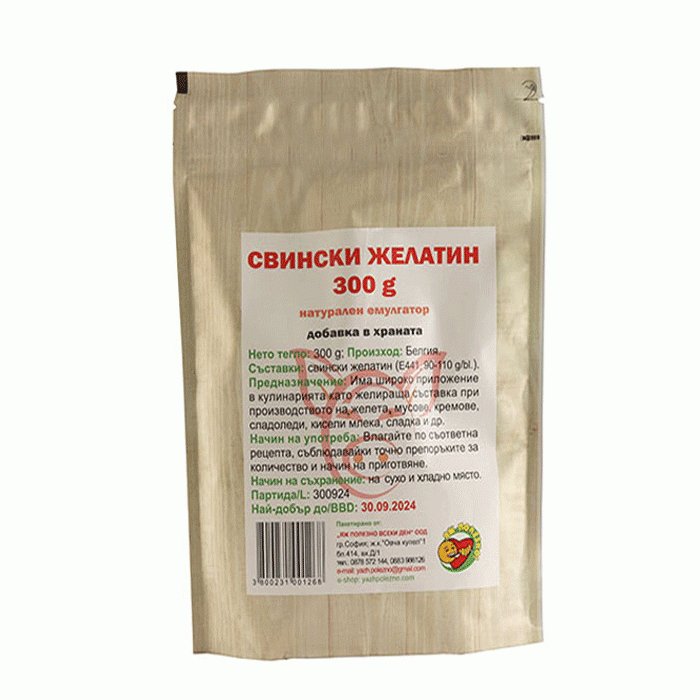 СВИНСКИ ЖЕЛАТИН прах 300 гр. / EAT HEALTHY PORK GELATINE powder