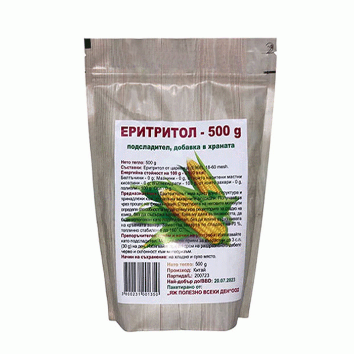 ЕРИТРИТОЛ 500 гр. / EAT HEALTHY ERYTHRITOL