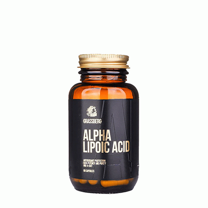 ГРАСБЕРГ АЛФА ЛИПОЕВА КИСЕЛИНА капсули 60 броя / GRASSBERG ALPHA LIPOIC ACID