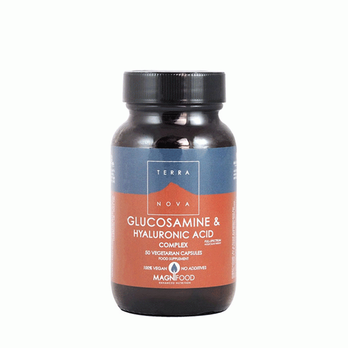 ГЛЮКОЗАМИН И ХИАЛУРОНОВА КИСЕЛИНА капсули 50 броя / TERRANOVA