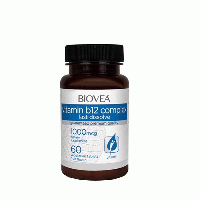БИОВЕА ВИТАМИН B12 КОМПЛЕКС таблетки 1000 мкг. 60 броя / BIOVEA VITAMIN B12 COMPLEX