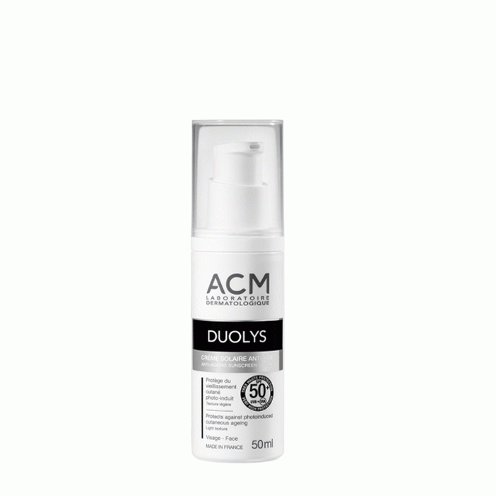 ДУОЛИС СЛЪНЦЕЗАЩИТЕН АНТИ-ЕЙДЖ КРЕМ SPF 50+ 50 мл. / DUOLYS ANTI-AGEING SUNSCREEN FLUID SPF 50+ ACM LABORATOIRE DERMATOLOGIQUE