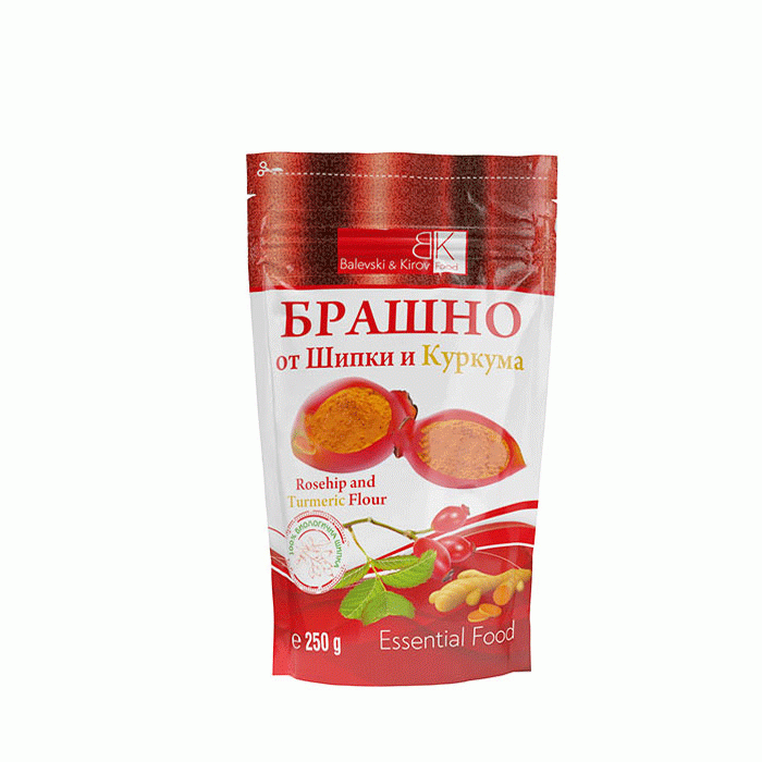 БРАШНО ОТ ШИПКИ И КУРКУМА БАЛЕВСКИ И КИРОВ 250 гр. / BALEVSKI &amp; KIROV ROSEHIP AND TURMERIC FLOUR