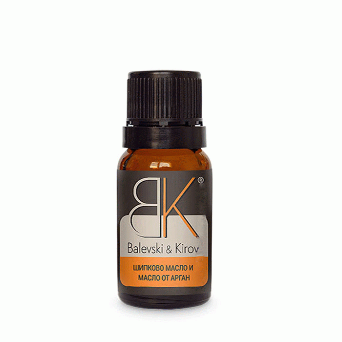 ШИПКОВО МАСЛО + МАСЛО ОТ АРГАН БАЛЕВСКИ И КИРОВ 10 мл. / BALEVSKI &amp; KIROV ROSE HIP OIL + ARGANIA SPINOZA KERNEL OIL