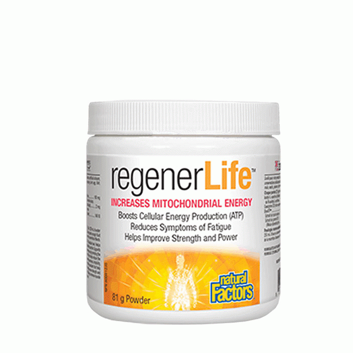 НАТУРАЛ ФАКТОРС РЕГЕНЕРЛАЙФ МИТОХОНДРИАЛНА ФУНКЦИЯ прах 81 г / NATURAL FACTORS REGENERLIFE