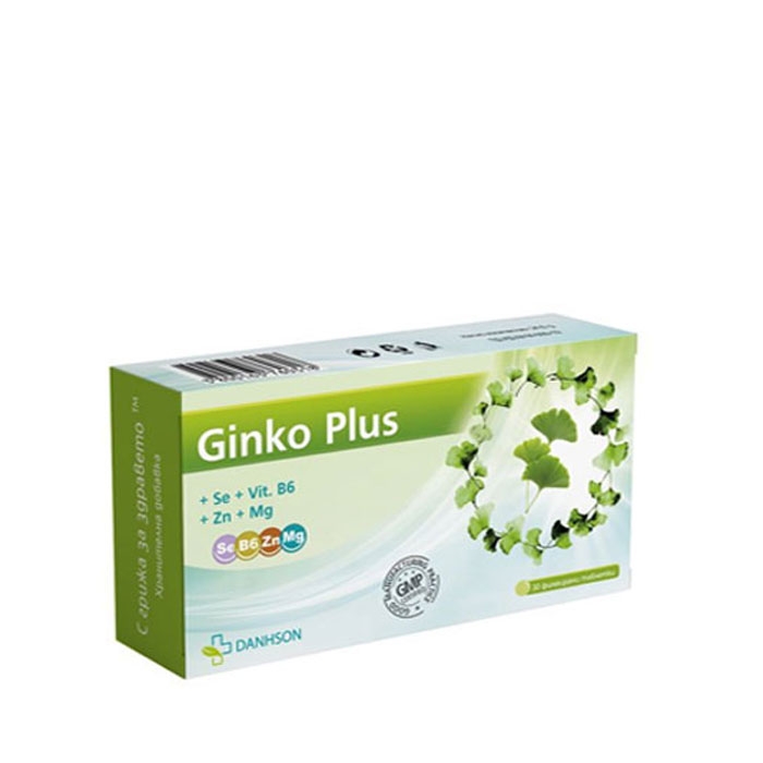 ГИНКО ПЛЮС таблетки 30 броя / DANHSON GINKO PLUS