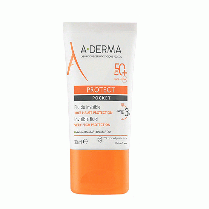 A-ДЕРМА НЕВИДИМ ФЛУИД ПРОТЕКТ ПОКЕТ SPF 50+ 30 мл. / A-DERMA PROTECT POCKET INVISIBLE FLUID