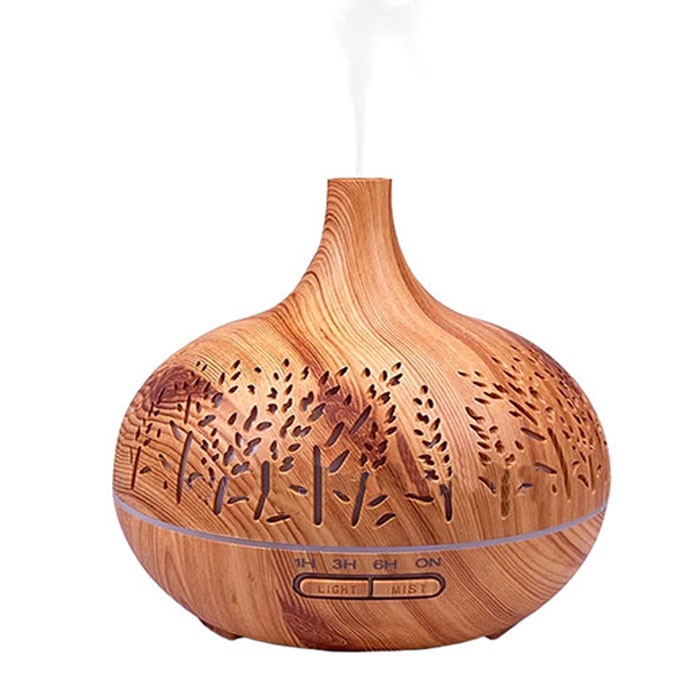 УЛТРАЗВУКОВ ДИФУЗЕР ЗА АРОМАТЕРАПИЯ BLOOM LIGHT / DARK МАКЕДА БОТАНИКС 400 мл. / MAKEDA BOTANICS ULTRASOUND DIFFUSER FOR AROMATHERAPY BLOOM LIGHT/DARK