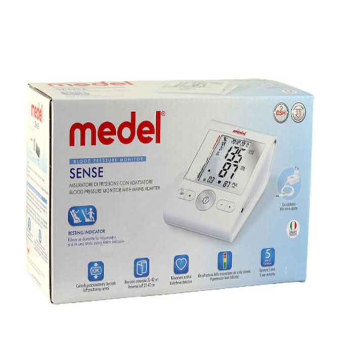 ЕЛЕКТРОНЕН АПАРАТ ЗА ИЗМЕРВАНЕ НА КРЪВНО НАЛЯГАНЕ MEDEL SENSE / BLOOD PRESSURE MONITOR WITH MAINS ADAPTER MEDEL SENSE