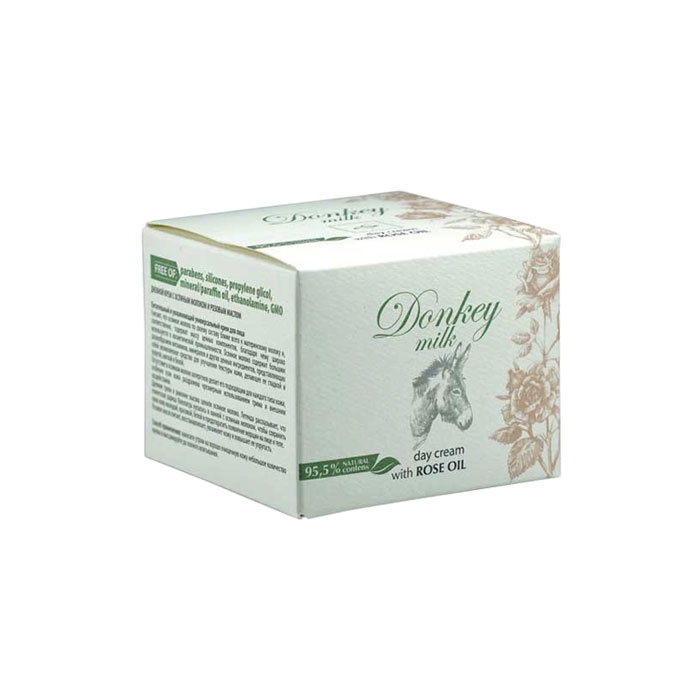 ДНЕВЕН КРЕМ ФИОННА DONKEY MILK &amp; ROSE OIL 50 мл. / DONKEY MILK AND ROSE OIL DAY CREAM