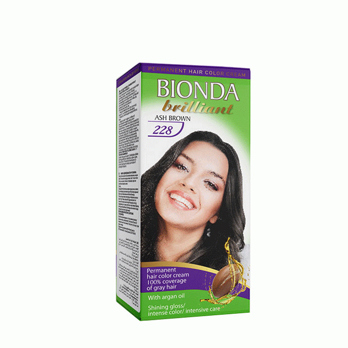 БОЯ ЗА КОСА БИОНДА BRILLIANT 228 ПЕПЕЛНО КАФЯВ / BIONDA BRILLIANT 228 ASH BROWN