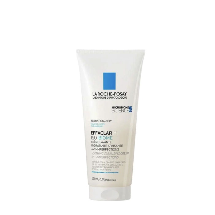 ЛА РОШ ПОЗЕ ЕФАКЛАР H ISO-BIOME ИЗМИВАЩ УСПОКОЯВАЩ КРЕМ 200 мл. / LA ROCHE - POSAY EFFACLAR H ISO-BIOME SOOTHING CLEANSING CREAM