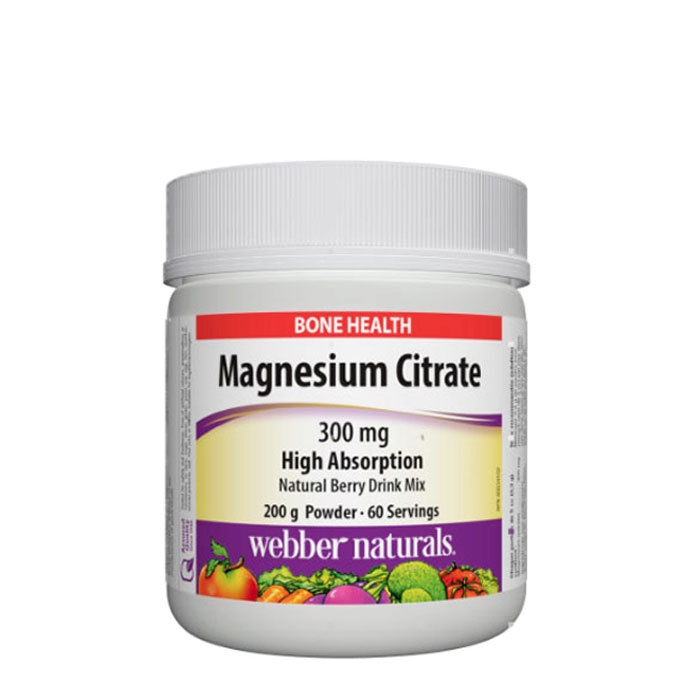 МАГНЕЗИЙ (ЦИТРАТ) прах 200 г / WEBBER NATURALS MAGNESIUM CITRATE