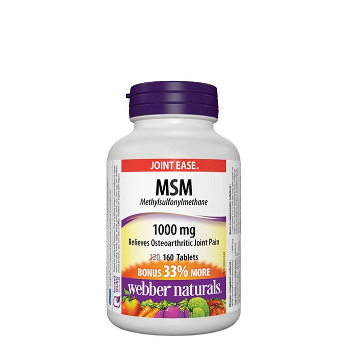 МСМ таблетки 1000 мг 160 броя / WEBBER NATURALS MSM