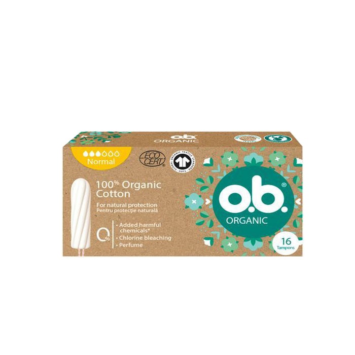 ТАМПОНИ O.B. ОРГАНИК НОРМАЛ 16 броя / TAMPONS O.B. ORGANIC COTTON NORMAL