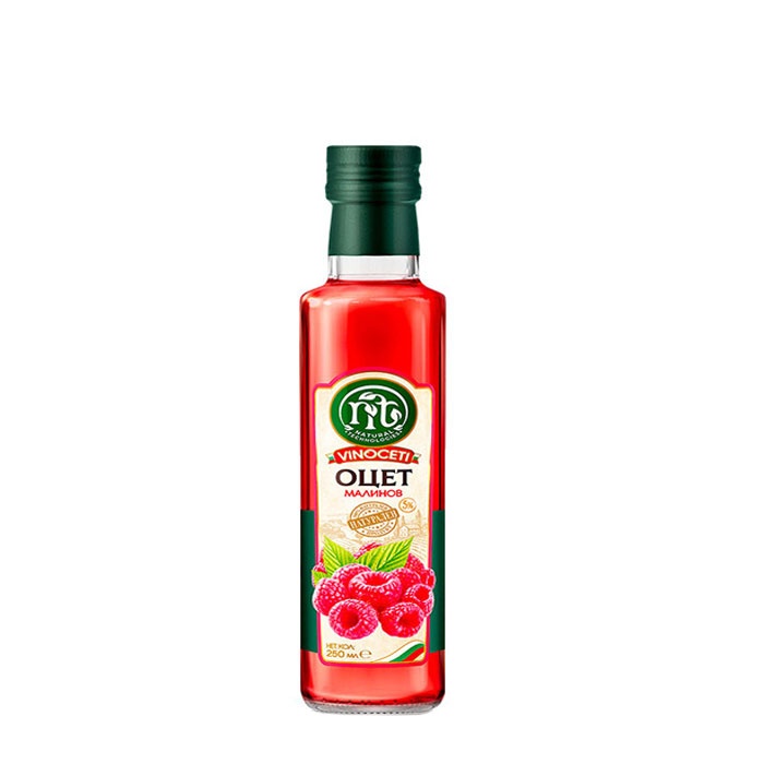 МАЛИНОВ ОЦЕТ ВИНОЦЕТИ 250 мл. / VINOCETI RASPBERRY VINEGAR