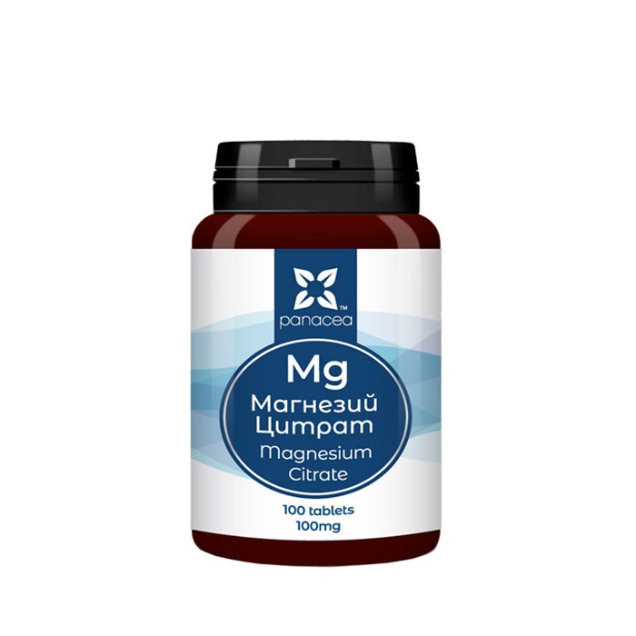 ПАНАЦЕЯ МАГНЕЗИЙ ЦИТРАТ таблетки 100 броя / PANACEA MAGNESIUM CITRATE
