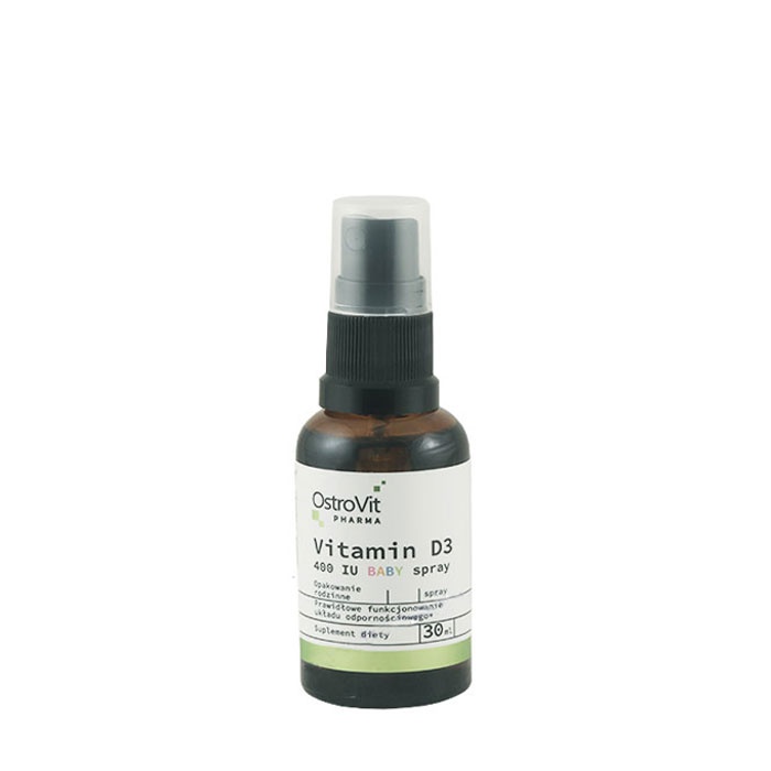 ОСТРОВИТ ВИТАМИН D3 БЕЙБИ 400 IU спрей 30 мл. / OSTROVIT VITAMIN D3 BABY 400 IU spray