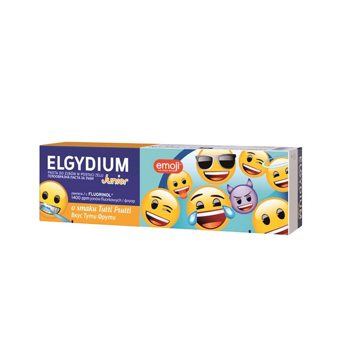 ПАСТА ЗА ЗЪБИ ЕЛГИДИУМ ДЕТСКА ЕМОДЖИ 7 - 12 години 50 мл. / ELGYDIUM JUNIER EMOJI TOOTHPASTE 7 - 12 YEARS