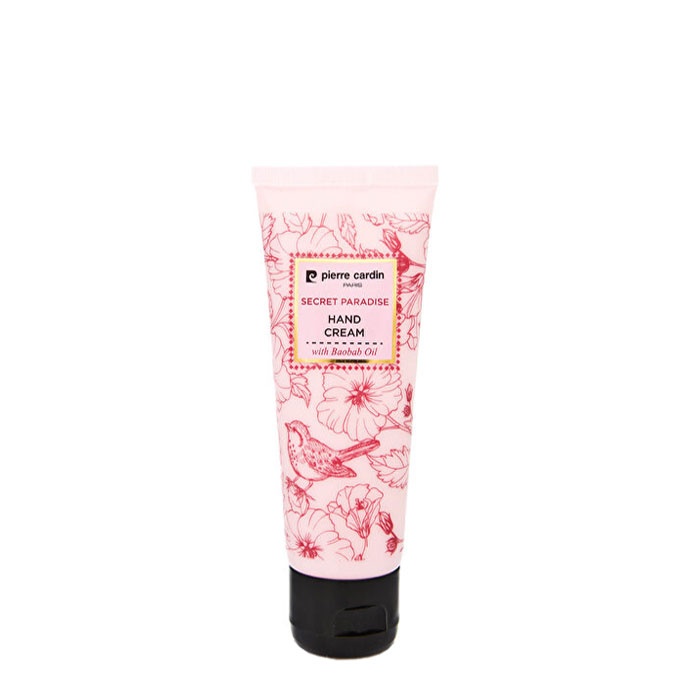 СИКРЕТ ПАРАДАЙС КРЕМ ЗА РЪЦЕ И НОКТИ ПИЕР КАРДЕН СИКРЕТ 75 мл. / PIERRE CARDIN SECRET PARADISE HAND CREAM WITH BAOBAB OIL