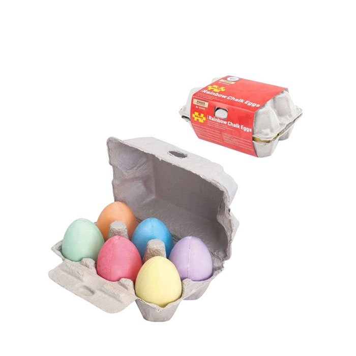 КОМПЛЕКТ ЦВЕТНИ ЯЙЦА ОТ ТЕБЕШИР БИГДЖИГС 32015 / BIGJIGS TOYS RAINBOW CHALK EGGS 32015