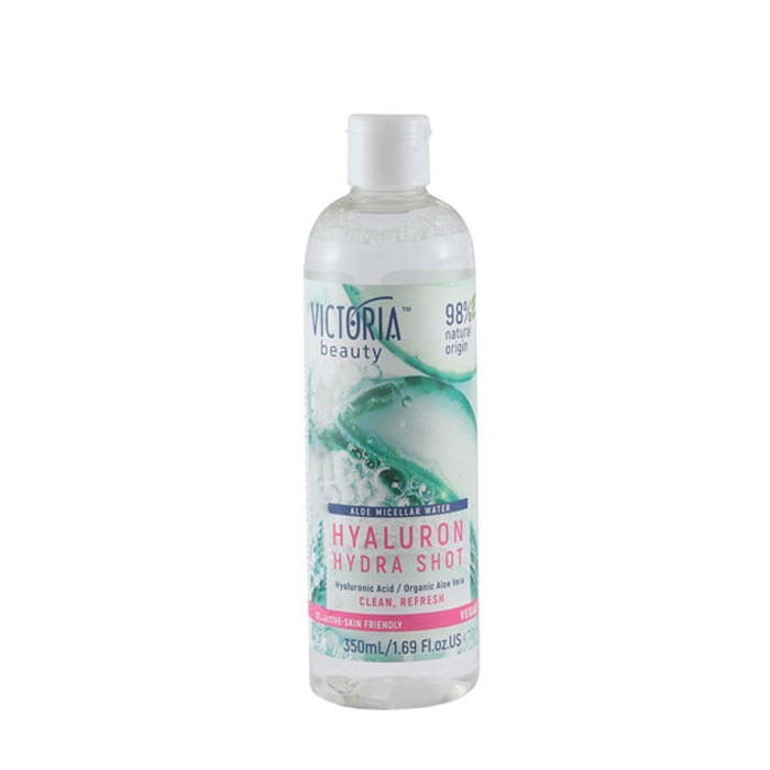 МИЦЕЛАРНА ВОДА С АЛОЕ ВЕРА ХИАЛУРОН ХИДРА ШОТ 350 мл. / VICTORIA BEAUTY HYALURON HYDRA SHOT ALOE VERA