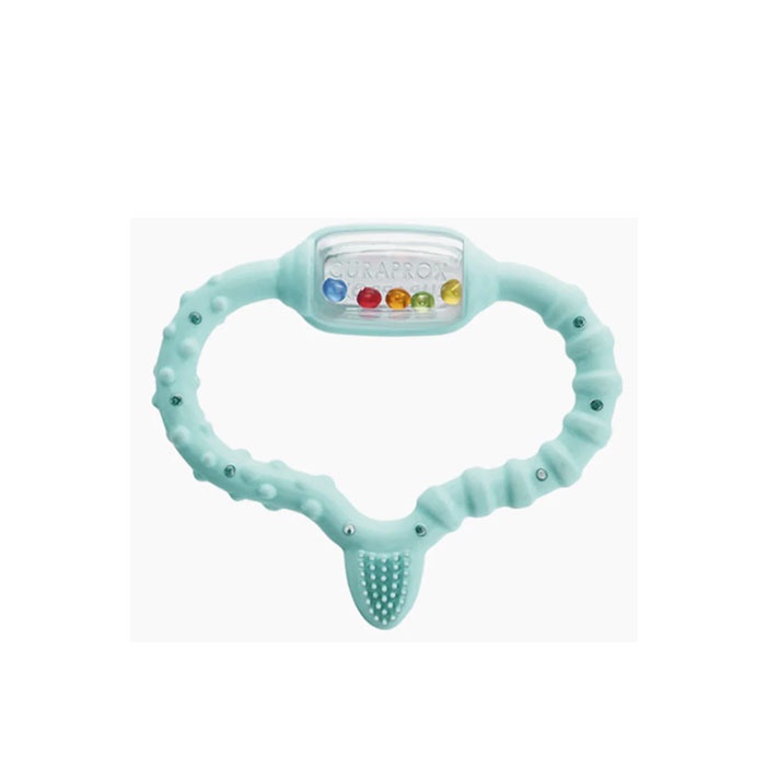 BABY ЗАЛЪГАЛКА ЗА ЧЕСАНЕ НА ВЕНЦИ СИНЯ / CURAPROX BABY TEETHER BLUE