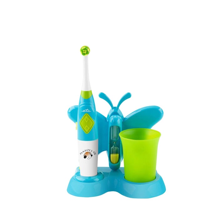 СЕТ ДЕТСКА ЕЛЕКТРИЧЕСКА ЧЕТКА ЗА ЗЪБИ + ЧАША TOOTH FAIRY SET BLUE / TOOTH FAIRY SET BLUE