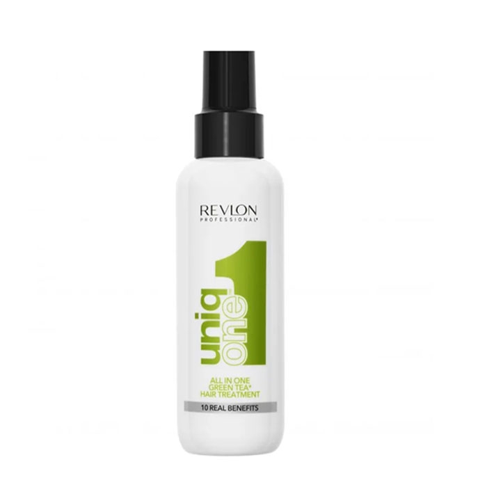РЕВЛОН UNIQ ONE 10 В 1 СПРЕЙ-МАСКА С АРОМАТ НА ЗЕЛЕН ЧАЙ 150 мл. / REVLON PROFESSIONAL UNIQ ONE ALL IN 1 GREEN TEA HAIR TREATMENT