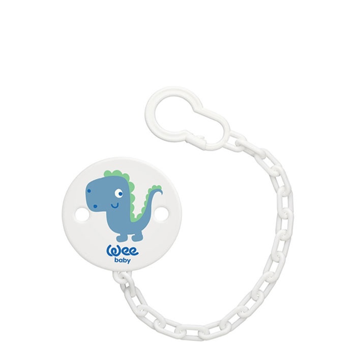 УИ БЕЙБИ ВЕРИЖКА + ЗАКОПЧАЛКА С КАРТИНКА / WEE BABY CLASSIC PP FEEDING BOTTLE 125 ml 0-6 month
