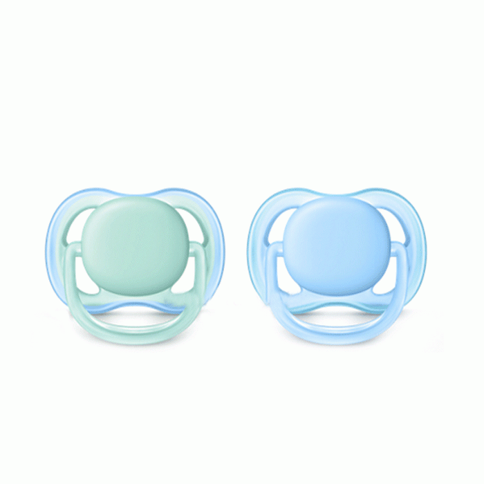 ЗАЛЪГАЛКА УЛТРА ЕЪР ЗА ЧУВСТВИТЕЛНА КОЖА 0 - 6 месеца 2 броя / PHILIPS AVENT SOOTHER ULTRA AIR SENSITIVE SKIN 0-6 months