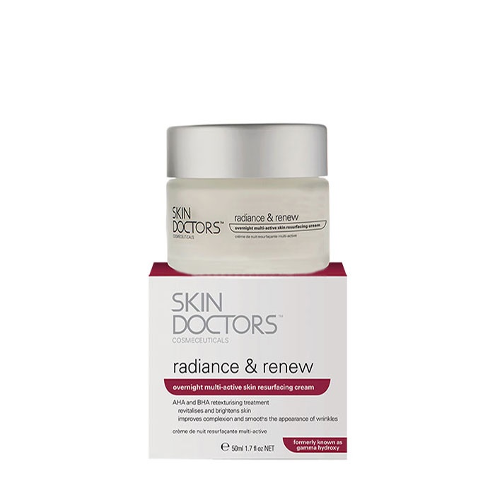 СКИН ДОКТОРС НОЩЕН МУЛТИ - АКТИВЕН ВЪЗСТАНОВЯВАЩ КРЕМ RADIANCE &amp; RENEW 50 мл. / SKIN DOCTORS OVERNIGHT MULTI-ACTIVE SKIN RESURFACING CREAM RADIANCE &amp; RENEW