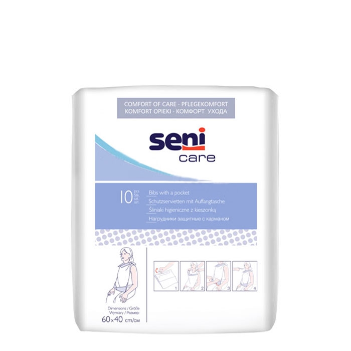 ЛИГАВНИЦИ С ХИГИЕНЕН ДЖОБ СЕНИ 10 броя / SENI BIBS WITH A POCKET