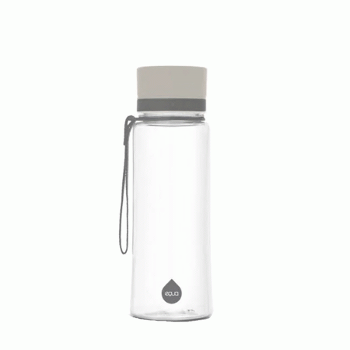 ЕКО БУТИЛКА EQUA СЕМПЛО СИВО 600 мл. / ECO BOTTLE EQUA PLAIN GRAY