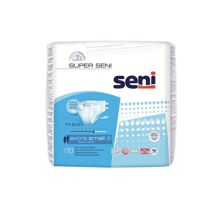 ПАМПЕРС ЗА ВЪЗРАСТНИ СЕНИ СУПЕР размер XS 10 броя / PAMPERS FOR ADULTS SUPER SENI XS