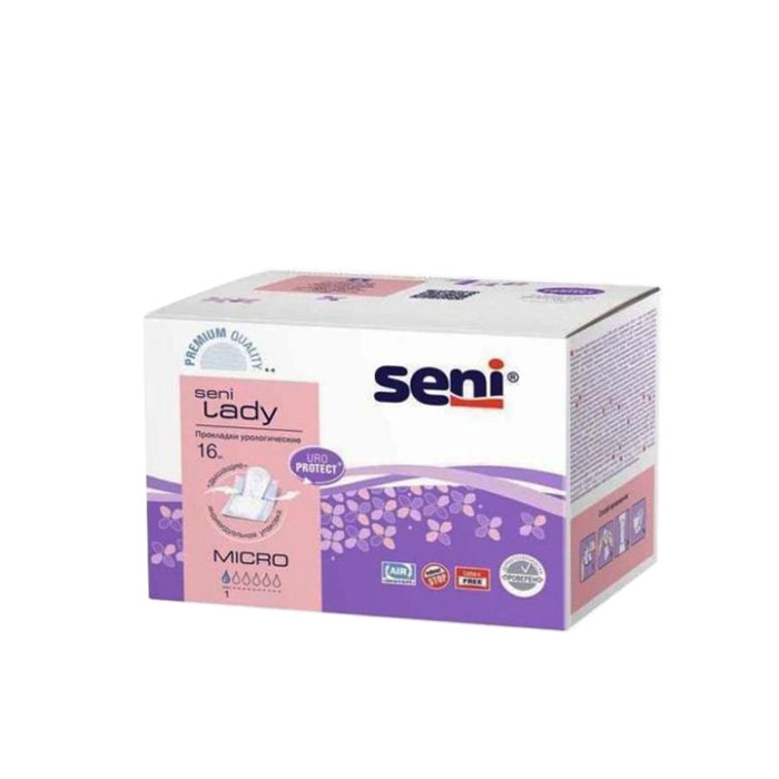 ЕЖЕДНЕВНИ УРОЛОГИЧНИ ПРЕВРЪЗКИ СЕНИ ЛЕЙДИ МИКРО 16 броя / SENI LADY COMFORT MICRO BLADDER CONTROL PADS