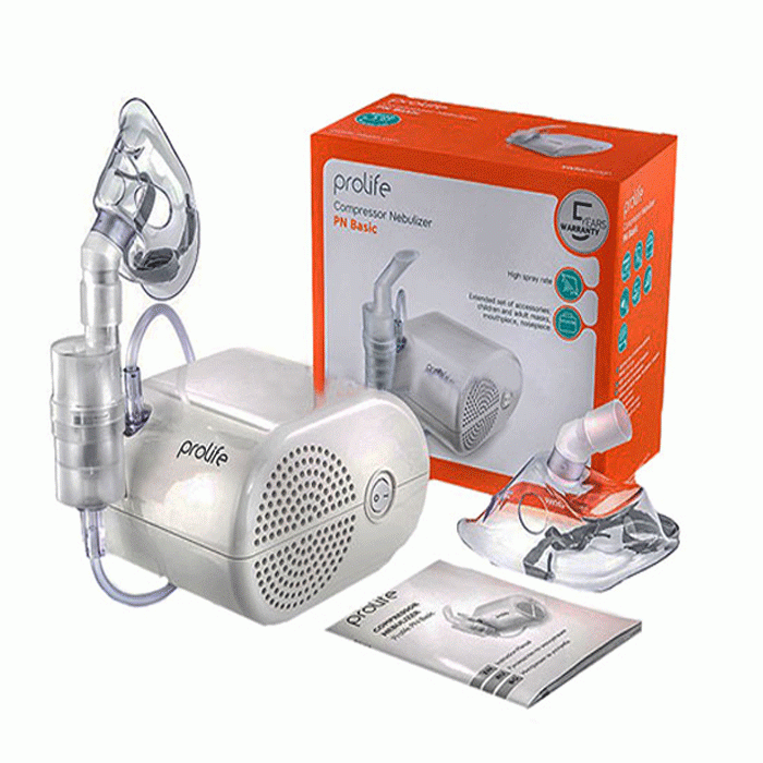 ПРОЛАЙФ КОМПРЕСОРЕН АПАРАТ ИНХАЛАТОР PN BASIC / PROLIFE COMPRESSOR NEBULIZER NA 10 MESH