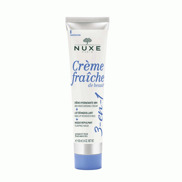 НУКС 3 В 1 ХИДРАТИРАЩ КРЕМ 100 мл. / NUXE CREME FRAICHE DE BEAUTY 3 IN 1 PLUMPING MASK