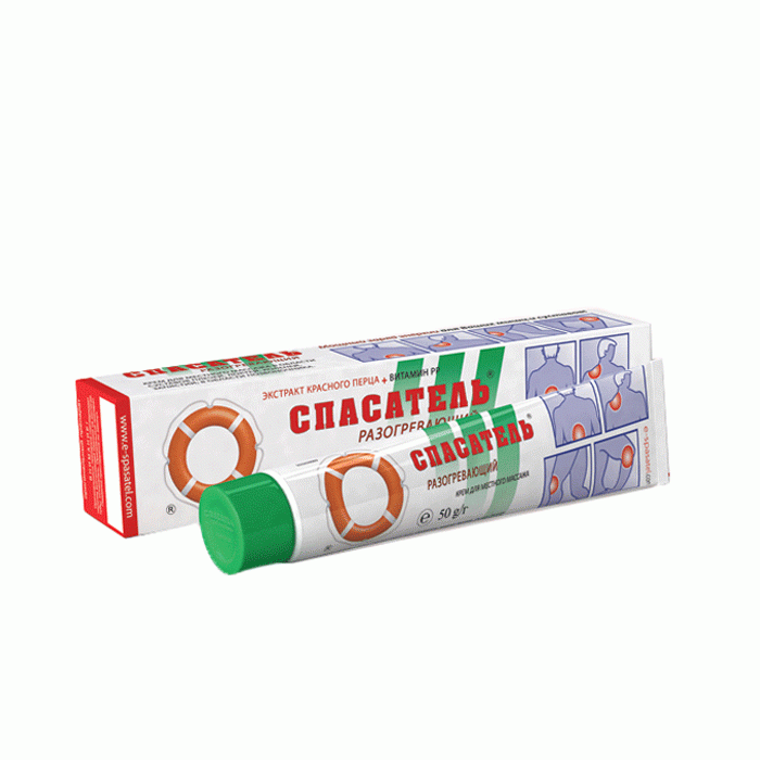 СПАСАТЕЛЬ крем загряващ при ставни и ревматични болки 50 гр. / SPASATELY WARMING CREAM FOR JOINTS AND RHEUMATIC PAIN