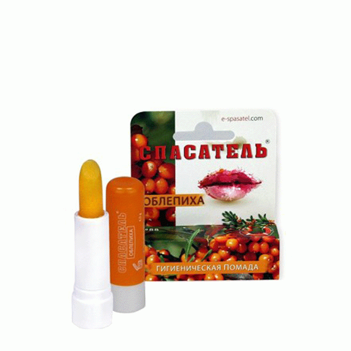 СПАСАТЕЛЬ БАЛСАМ ЗА УСТНИ С МАСЛО ОТ ОБЛЕПИХА 4 гр. / SPASATELY LIP BALM WITH SEA BUCKTHORN OIL
