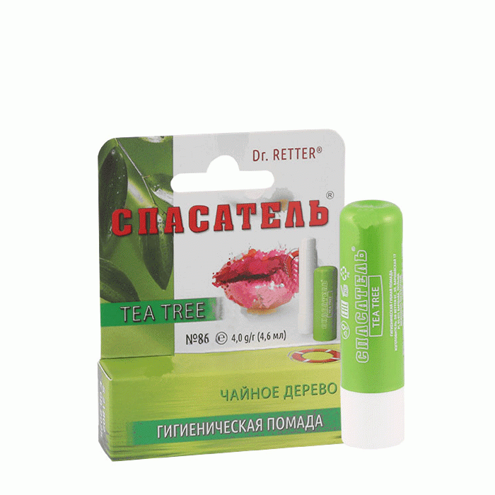 СПАСАТЕЛЬ БАЛСАМ ЗА УСТНИ С ЧАЕНО ДЪРВО 4 гр. / LIP BALM WITH TEA TREE